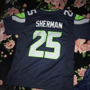 Richard sherman seattle seahawks on field jersey
